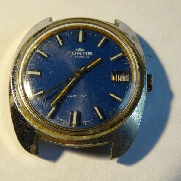 Montre Fortis Swiss Vintage à Quartz - Cadran Multicolore, Boîtier Acier - Neuf Avec étiquettes
