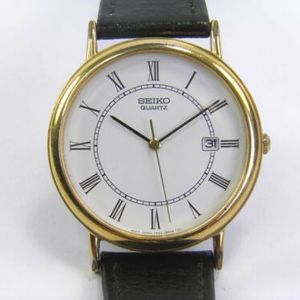 Vintage Mens Seiko Date 7N22-8A00 tone quartz dress wrist watch | WatchCharts