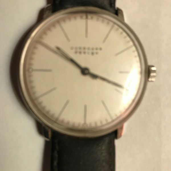 Junghans Design Max Bill Men's Watch Serial Number 27.3700 601 Made in