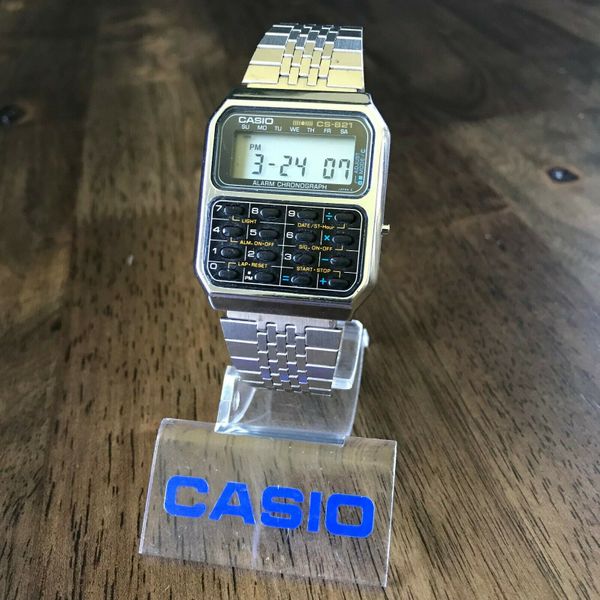 RARE Vintage 1982 Casio CS-821 Digital Calculator Watch Module 231 Made ...