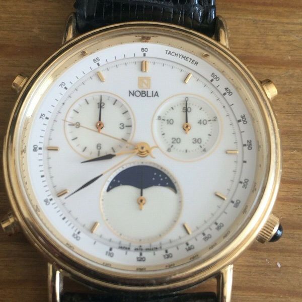 Vintage Classic Noblia Citizen Cronograph Moon Phase Watch 3570 351720 Y WatchCharts Marketplace