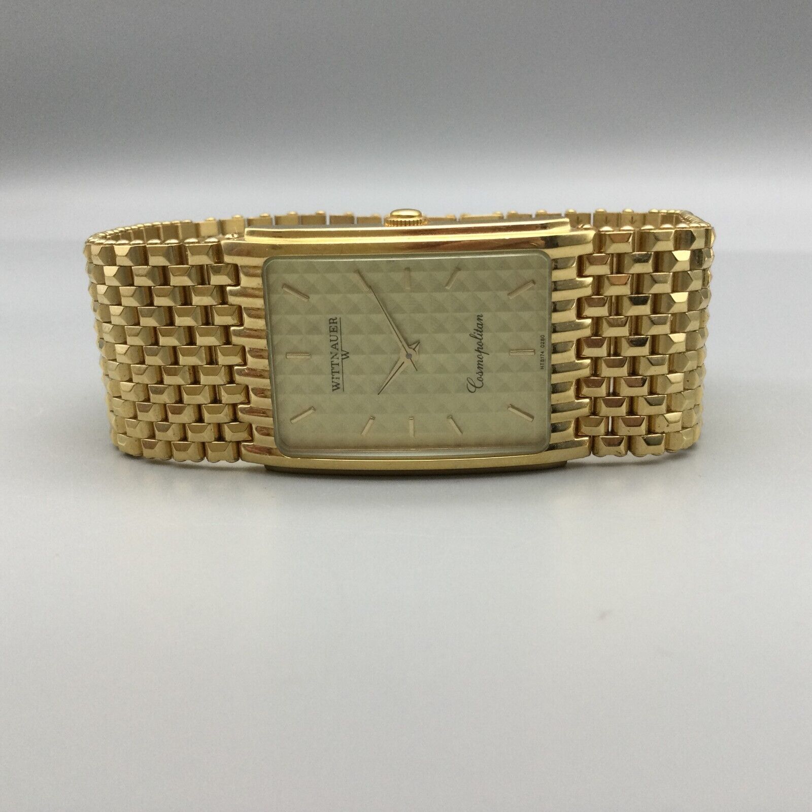 Vintage Wittnauer Cosmopolitan Watch Men 25mm Gold Tone New 