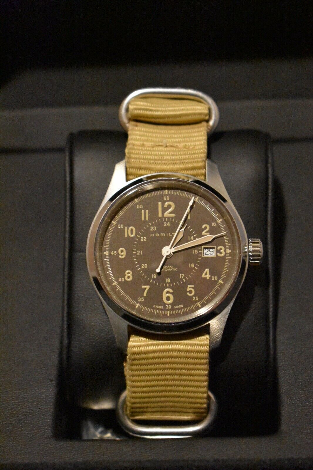 Hamilton Khaki Automatic H70305193 with unused SS Strap, used