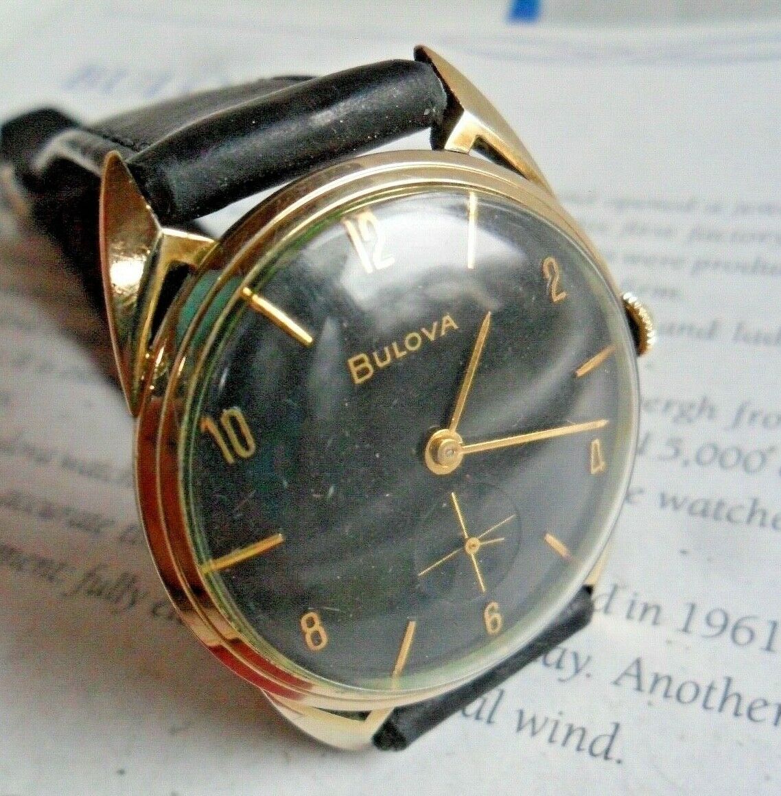 Bulova top cat lugs watch