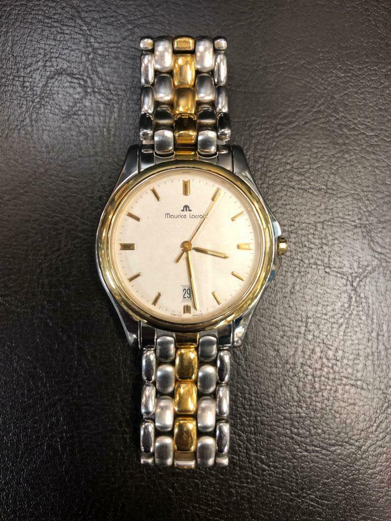 Vintage Maurice Lacroix 69644 Stainless Steel Two Tone Quartz