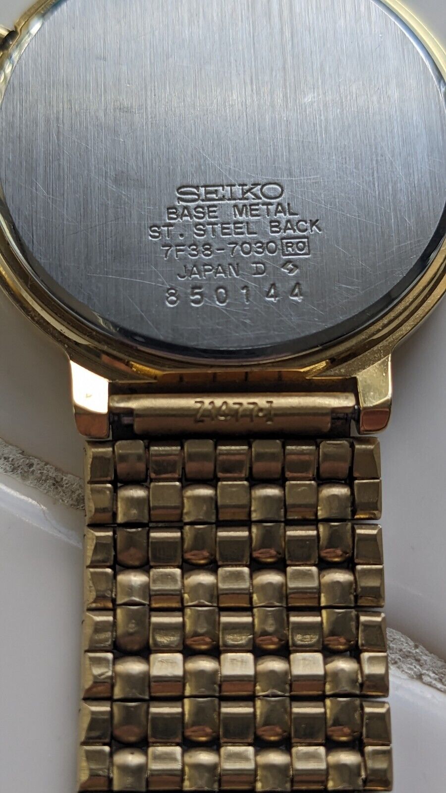 Vintage Mens Seiko Moonphase Watch Model 7F38-7030 | WatchCharts