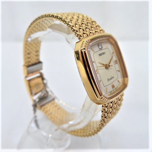 Seiko Exceline 7321-6600 Quartz Watch Ladies Free Shipping [Used