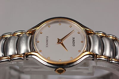 N MINT w/Case] RADO Florence 322.3747.4 silver Dial Qz Ladies