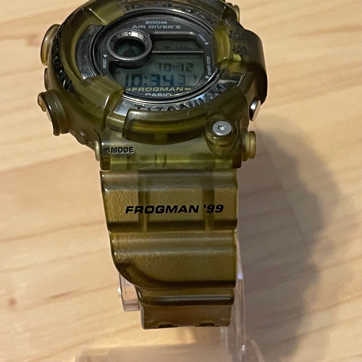 得価定番G-SHOCK フロッグマンDW8200 メンインスモーク美品 時計