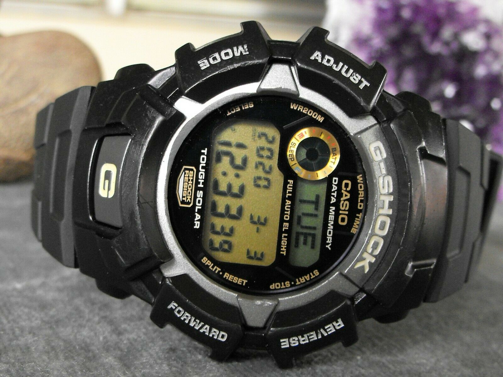 Rare Casio G Shock G-2300 2184 Module Tough Solar Databank