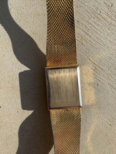 Seiko 14k GE3676 Gold Watch Diamonds For Parts Not Working