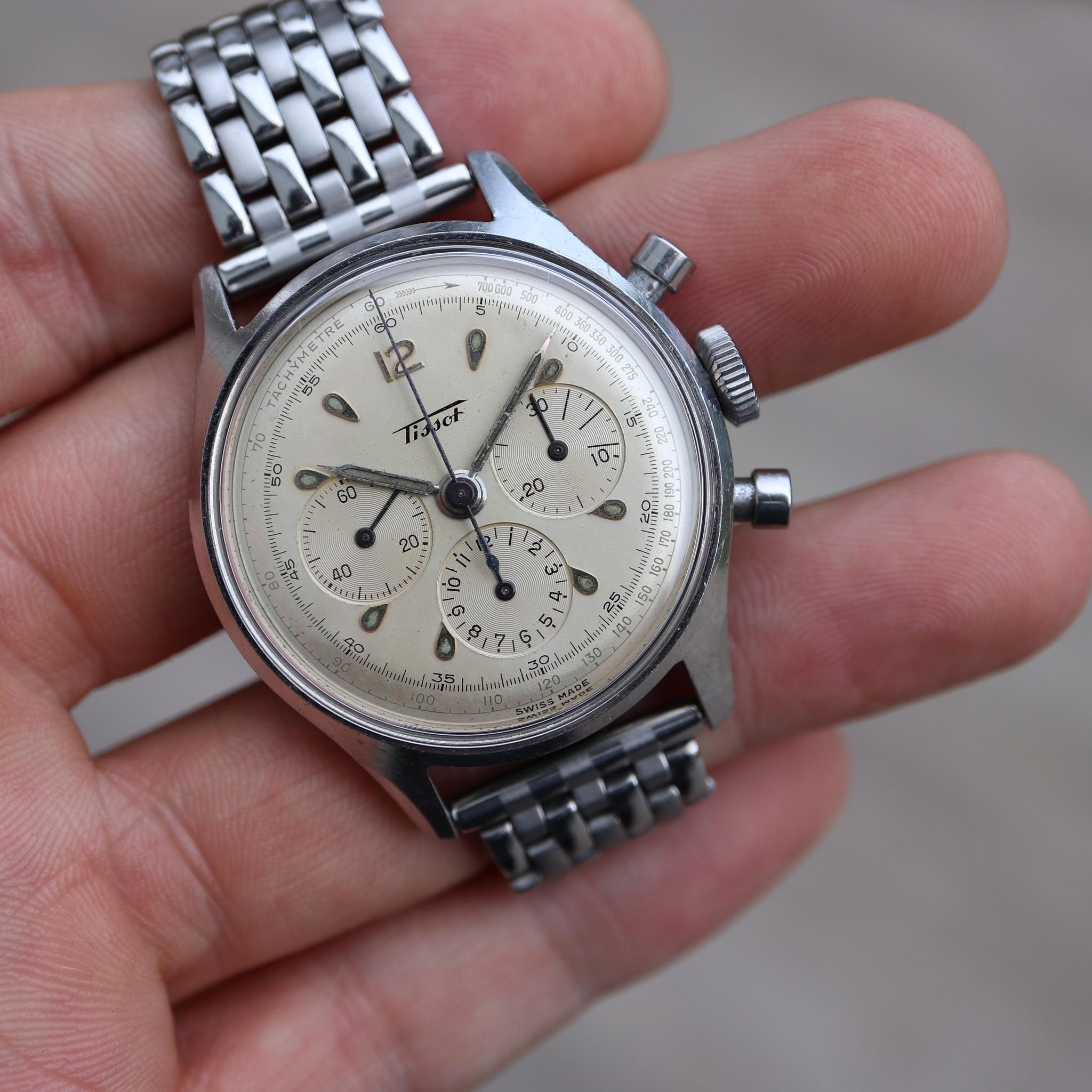 FS 1947 Tissot vintage chronograph ref. 6216 8 cal. CH27 41H