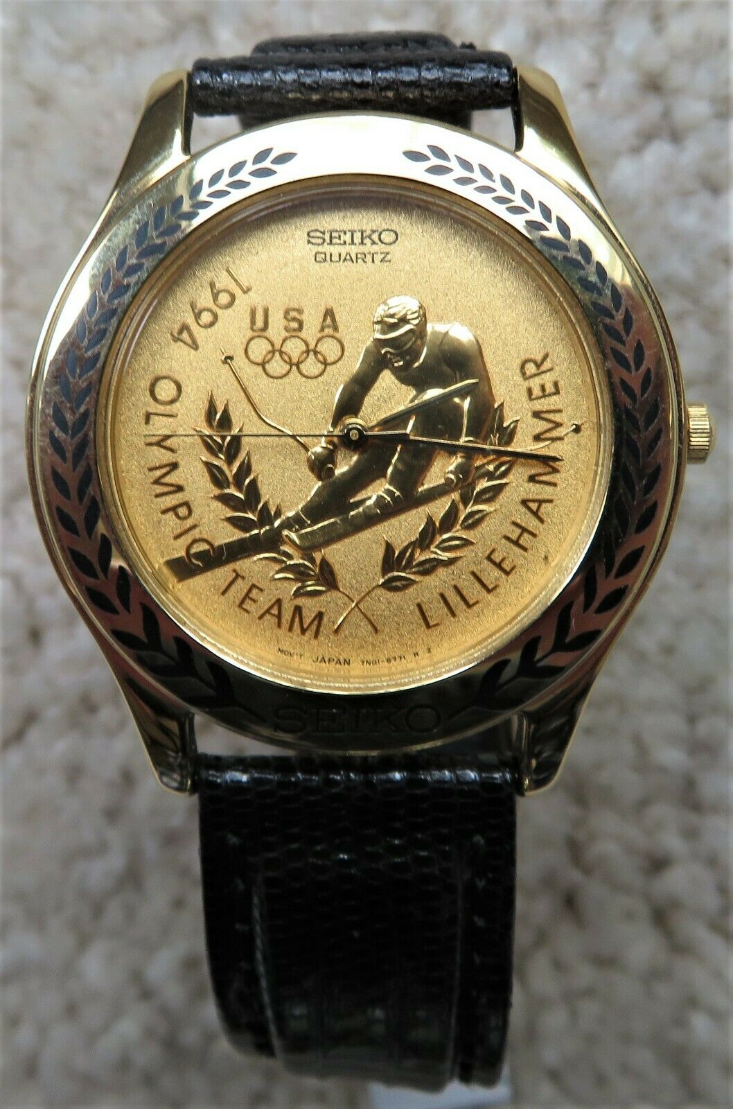 Seiko Official 1994 Olympic Team 'The Alpine Skier' Quartz Men's Wrist Watch  Box | WatchCharts