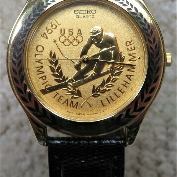 Seiko Official 1994 Olympic Team 'The Alpine Skier' Quartz Men's Wrist  Watch Box | WatchCharts