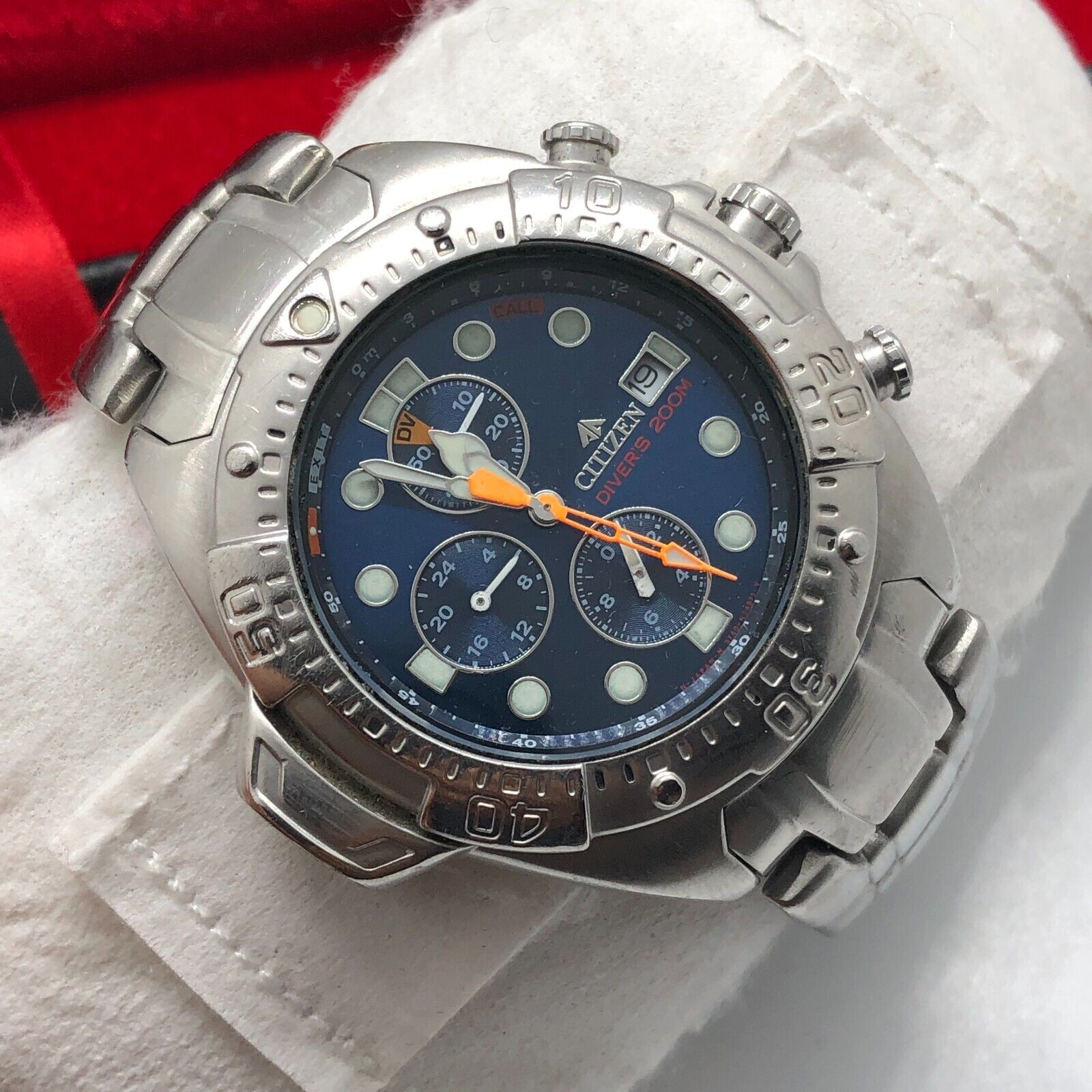 CITIZEN　PROMASTER　3740−H15068　腕時計　ジャンク Vintage Citizen Promaster Aqualand 3740-H15068 Chronograph