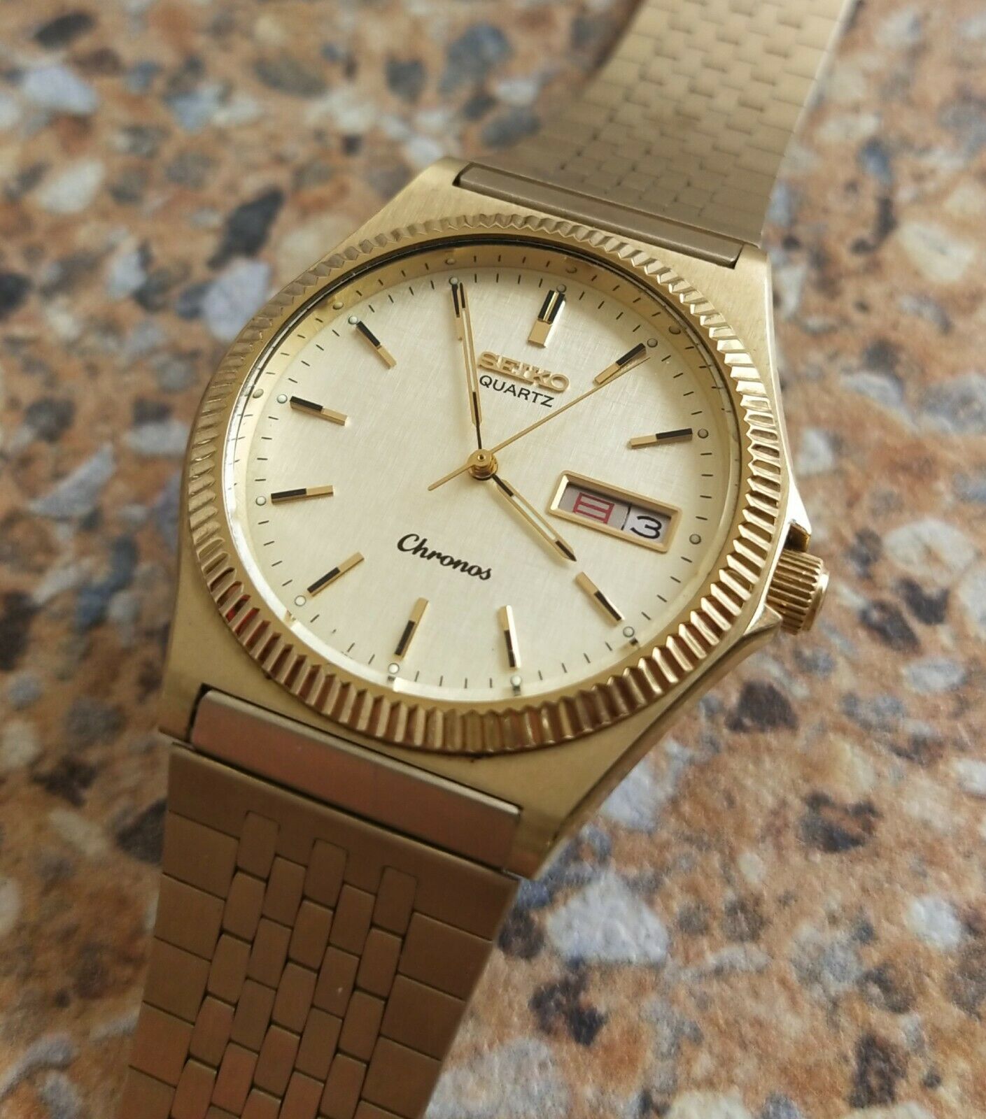 Seiko Chronos Quartz JDM 7433 7010 March 1983 Kanji HGC Seiko Chronos Quartz JDM 7433 7010 March 1983 Kanji HGC
