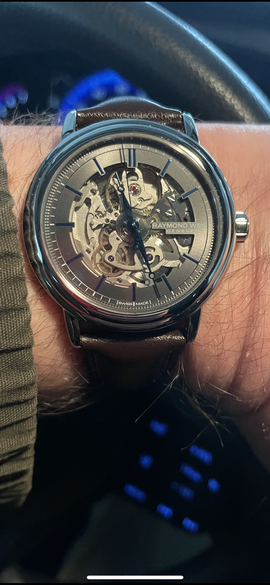 Raymond weil maestro deals skeleton price