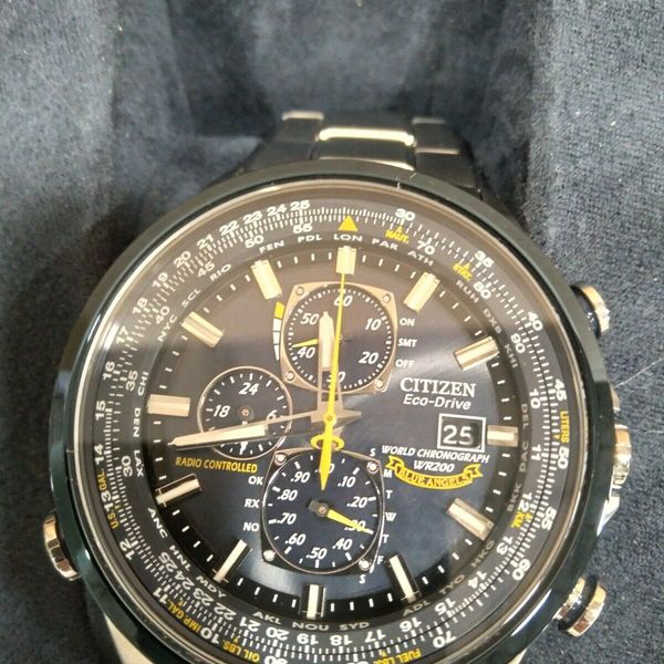 Citizen Men's AT802054L Blue Angels Atomic Stainless EcoDrive Dress