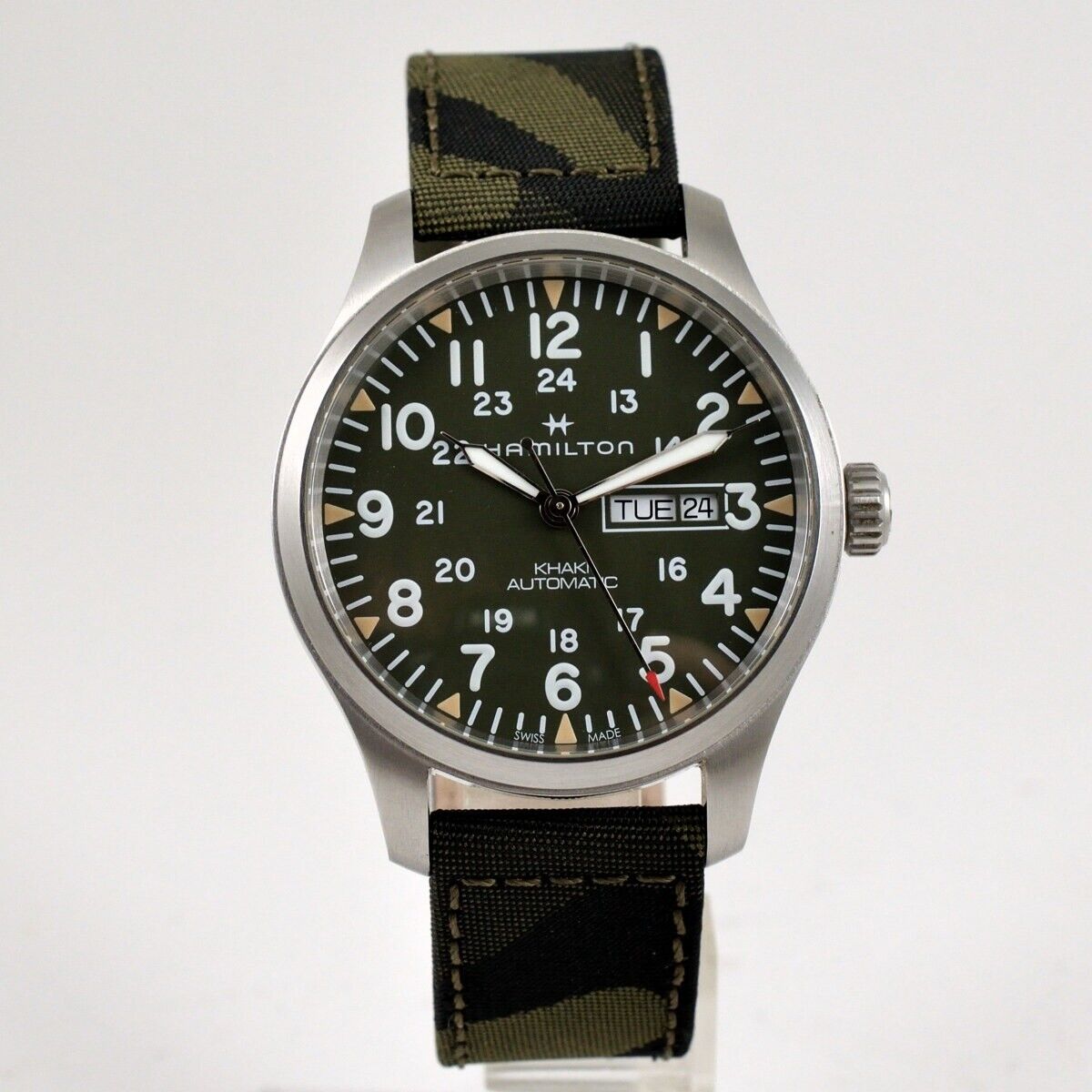 Hamilton Khaki Field Day Date Automatic Wrist Watch H70535061 w