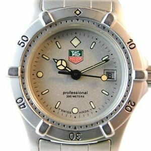 BEAUTIFUL!! TAG HEUER 962.208-2 DATE SILVER WOMEN'S VINTAGE WATCH