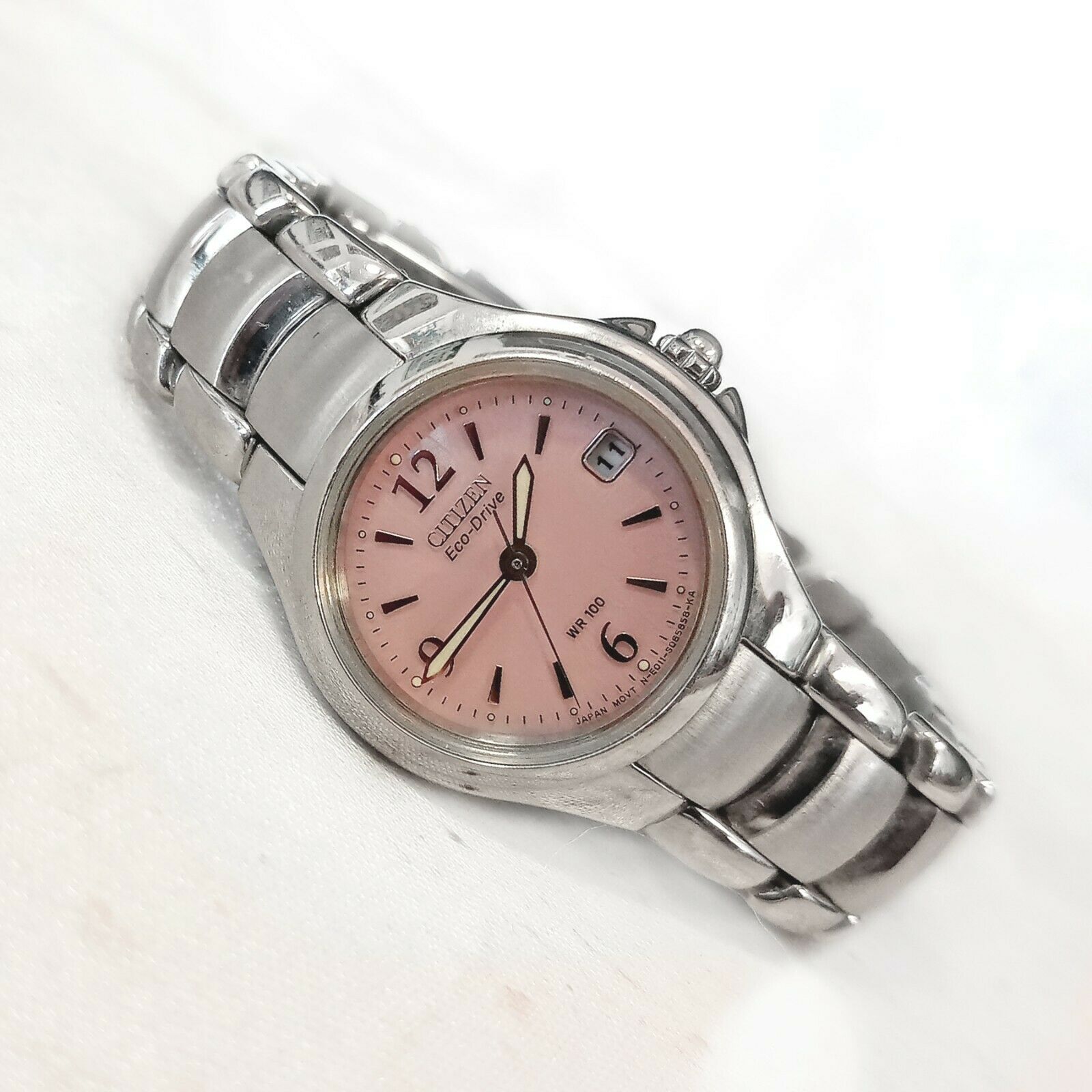 Citizen Women\'s Eco-Drive Silver Stainless Steel 25mm 10ATM Watch E011 Movement Citizen Eco Drive E011-S098670 - Gem main image 2