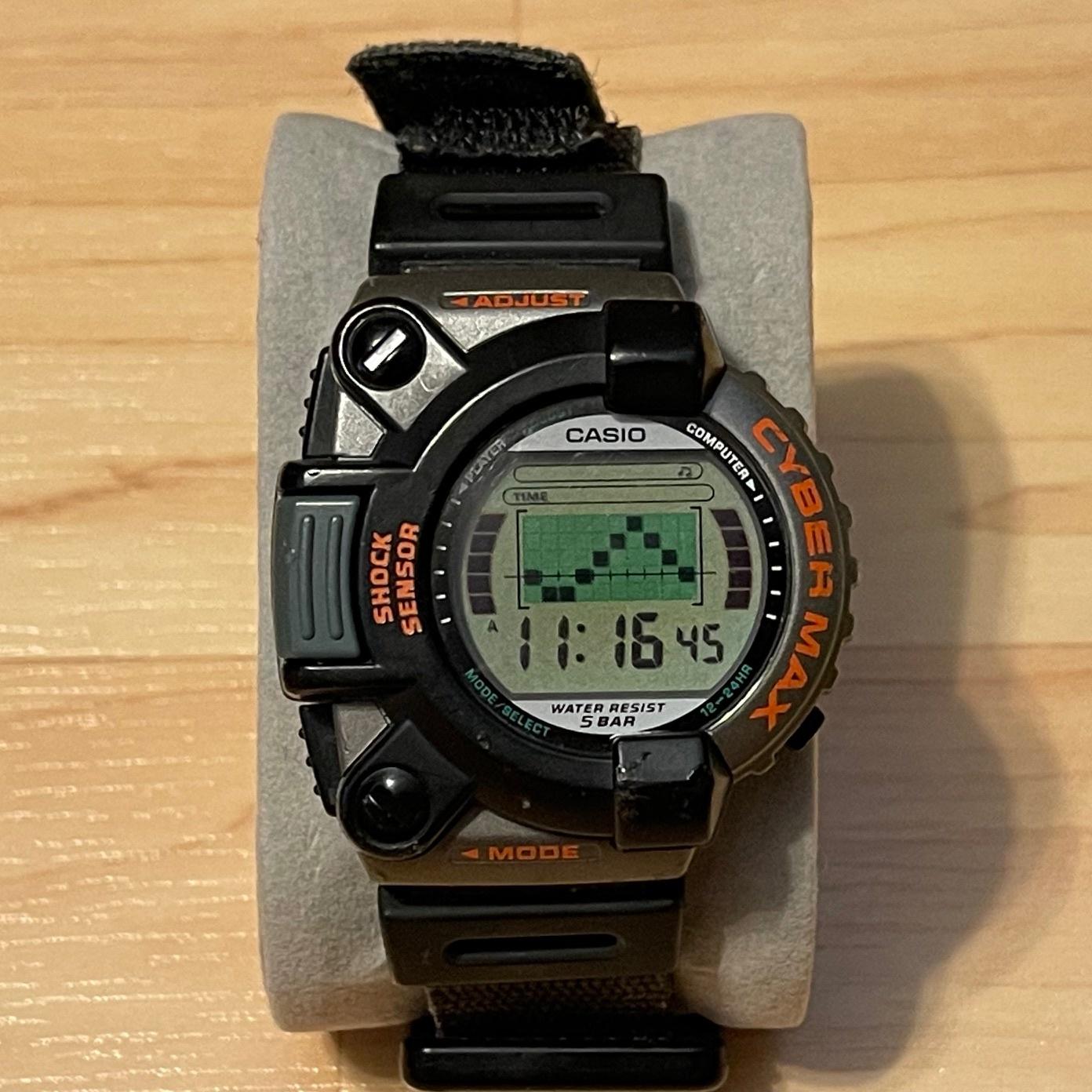 WTS] Casio Cyber Max JG-300 Punch Force Game Rare Vintage Cybermax Japan  Only Model Digital Watch | WatchCharts Marketplace