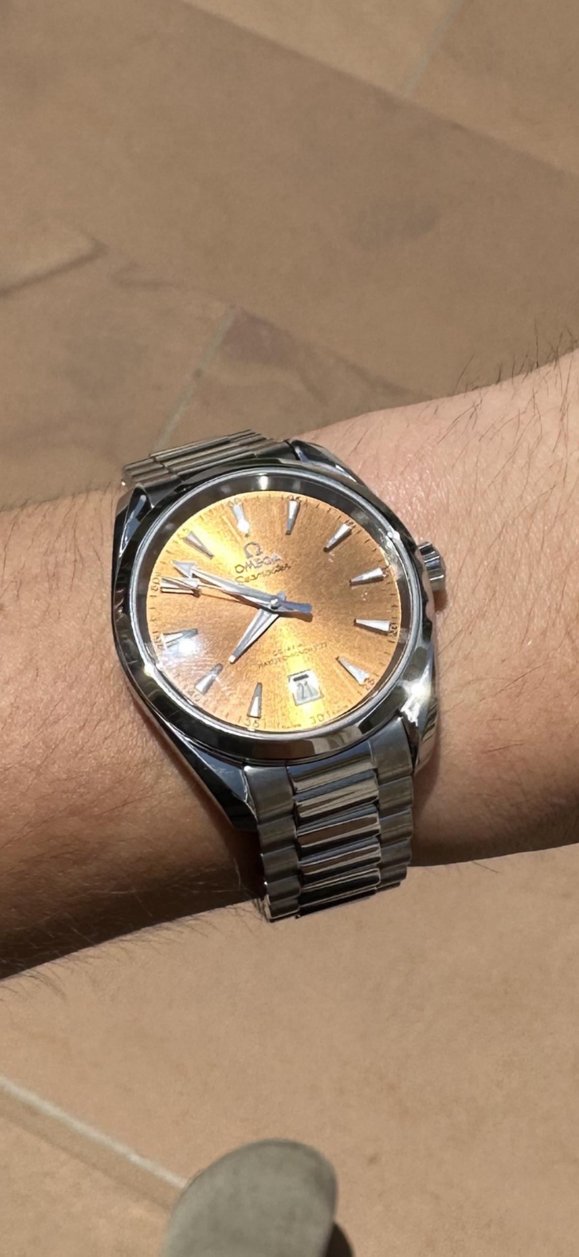 WTS Omega Seamaster Aqua Terra New Shades Saffron WatchCharts