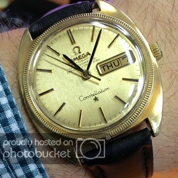 SOLD Beautiful Gold Capped 1969 OMEGA Constellation Chronometer sold-beautiful-gold-capped-1969-omega-constellation-chronometer
