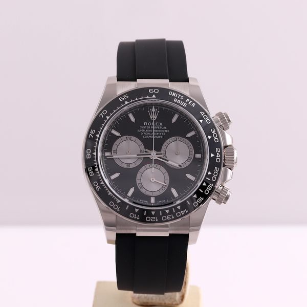 FS: 2026 Rolex Daytona White Gold Black Dial Oysterflex 126519LN ...