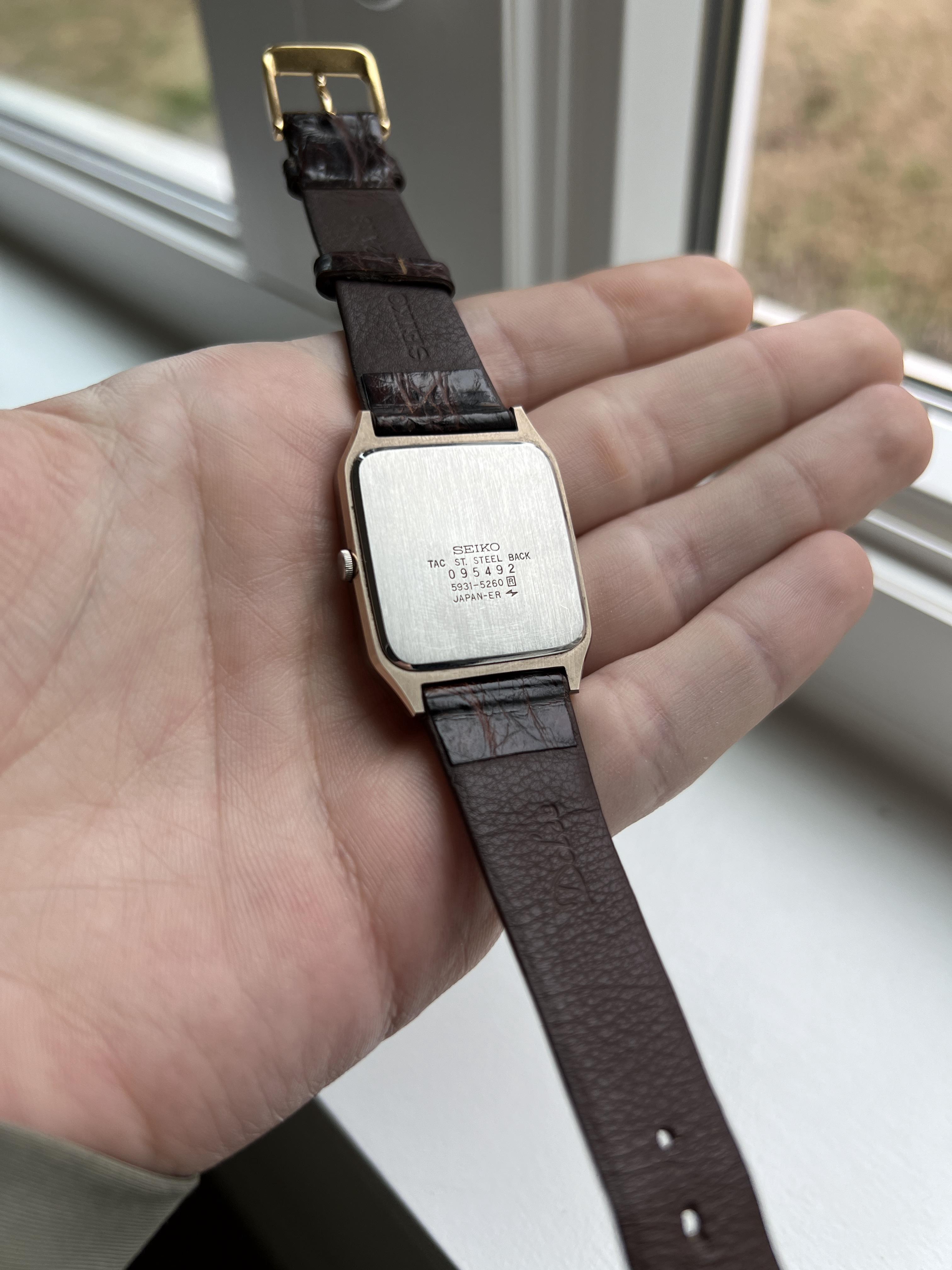 WTS] Seiko 5931-5280 pre-Dolce | tungsten, textured dial, mint