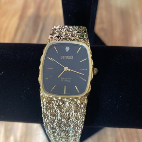 Vintage benrus diamond online quartz watch