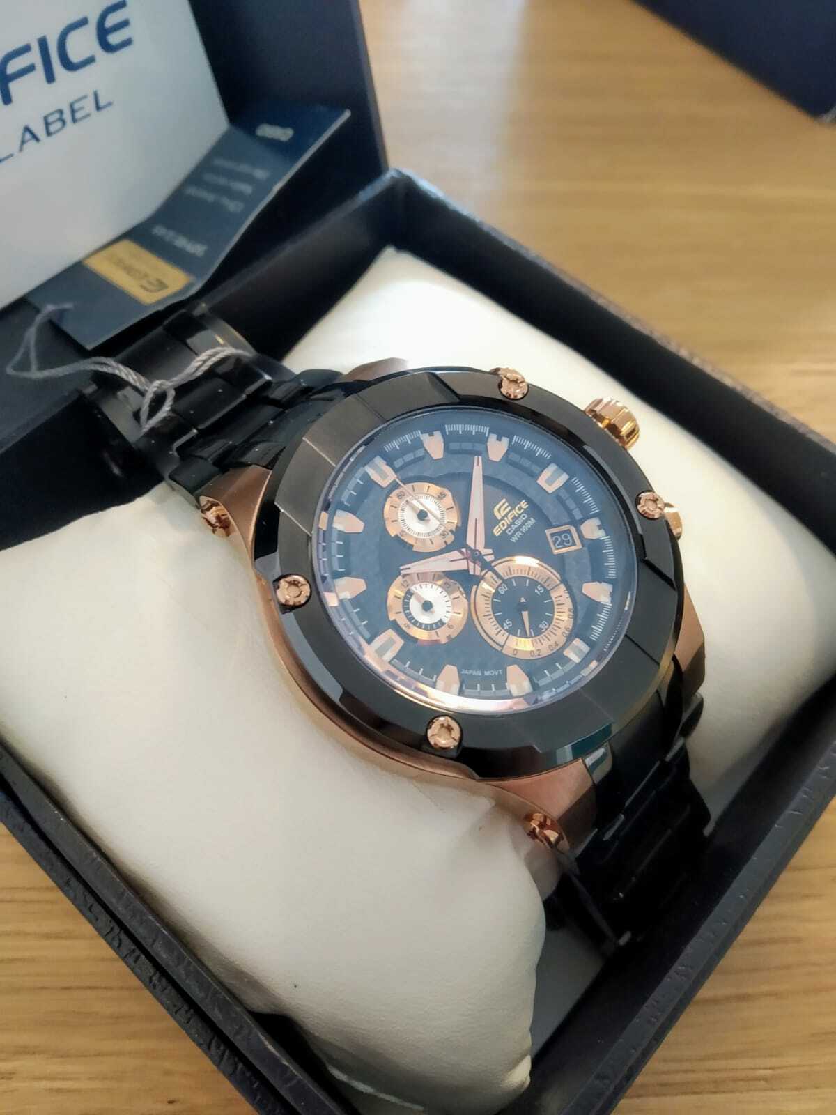 Casio Edifice Gold Label Chronograph Watch EFX-500SP-1A Sapphire 