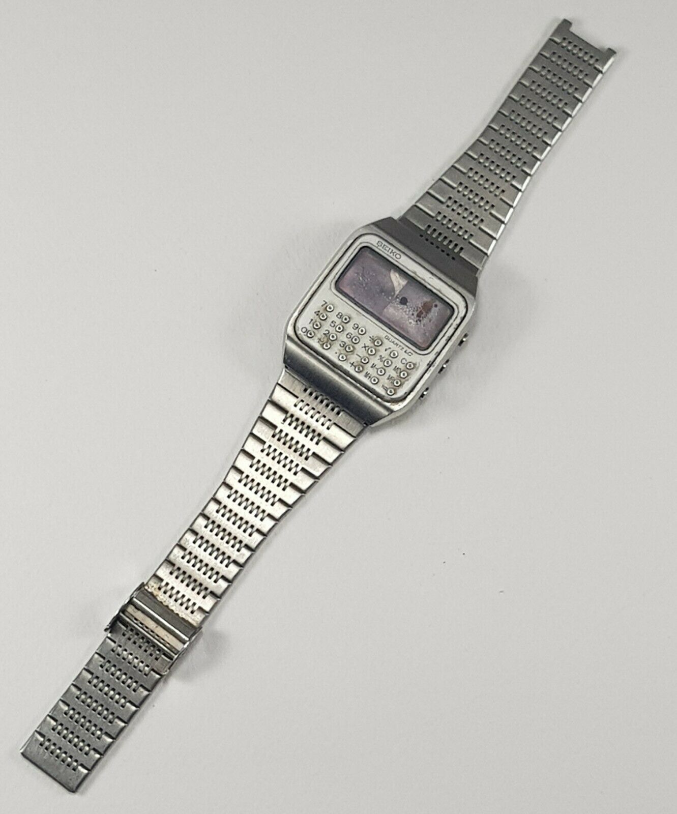 Seiko LC Calculator C153-5007 Red Japan Z-145 Band Digital Seiko LC Calculator C153-5007 Red Japan Z-145 Band Digital