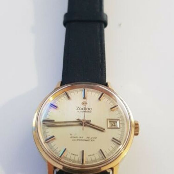 Vintage Zodiac Automatic Watch Kingline 36.000 Chronometer Swiss Made