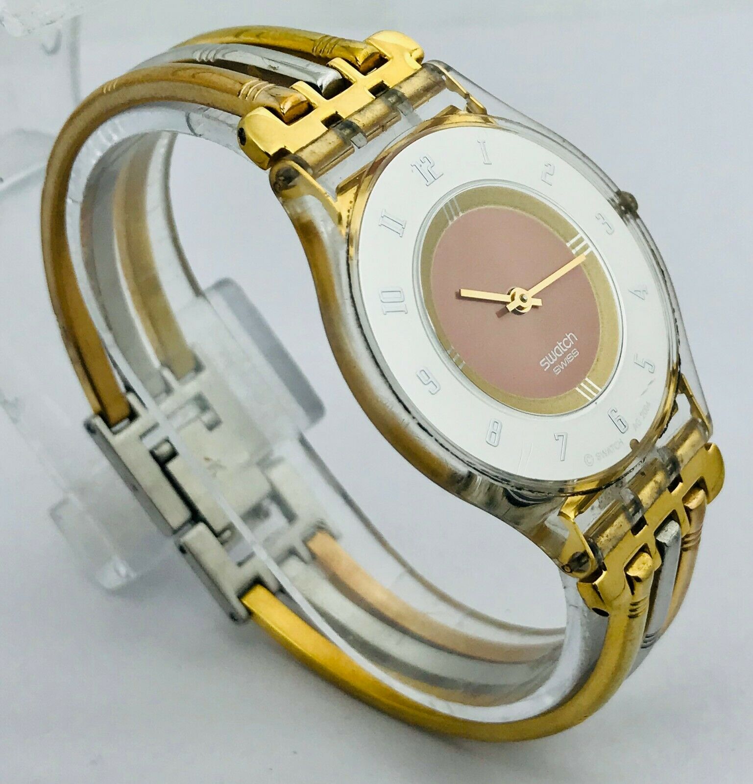 Swatch SFK240A Tri Gold Large Multicolor Dial Steel Bracelet Women's Watch.  | WatchCharts Marketplace