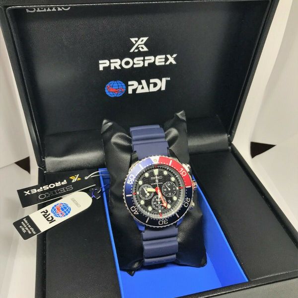 Brand New Seiko Prospex PADI SSC663P1 Solar Chronograph Pepsi Divers Watch  | WatchCharts