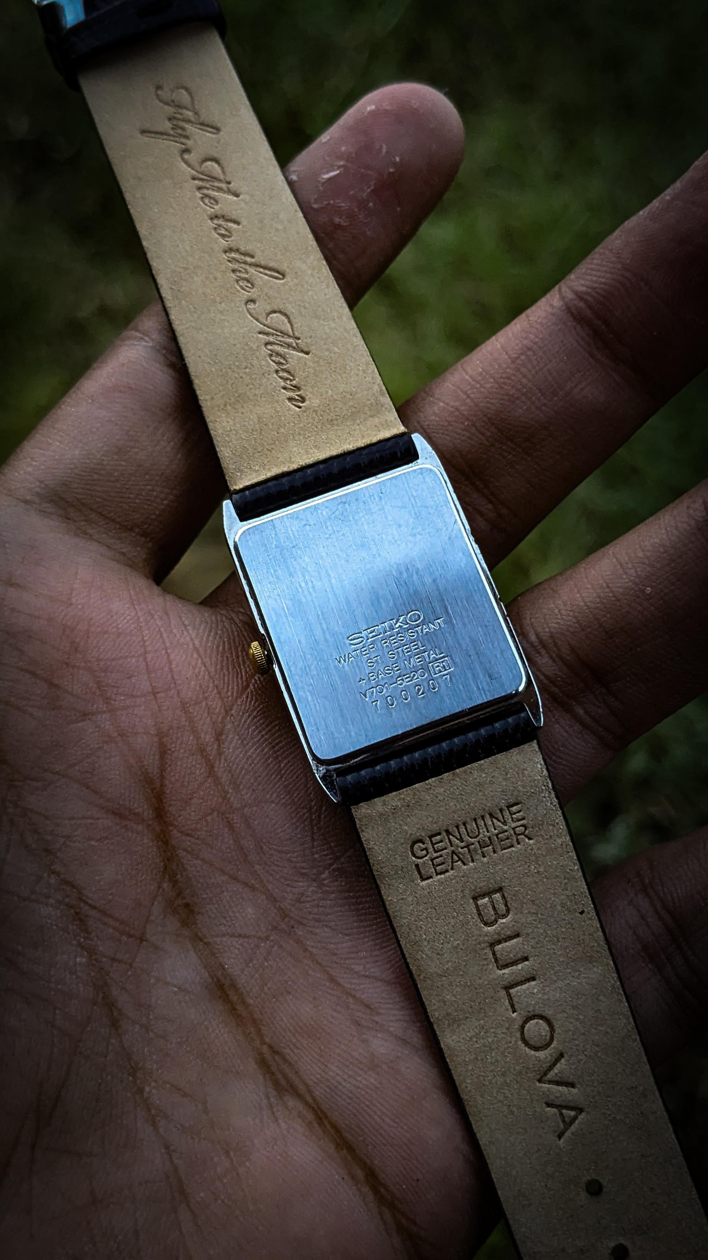 WTS] Rarest Seiko Tank style Vintage Dress Watch v701-5e20