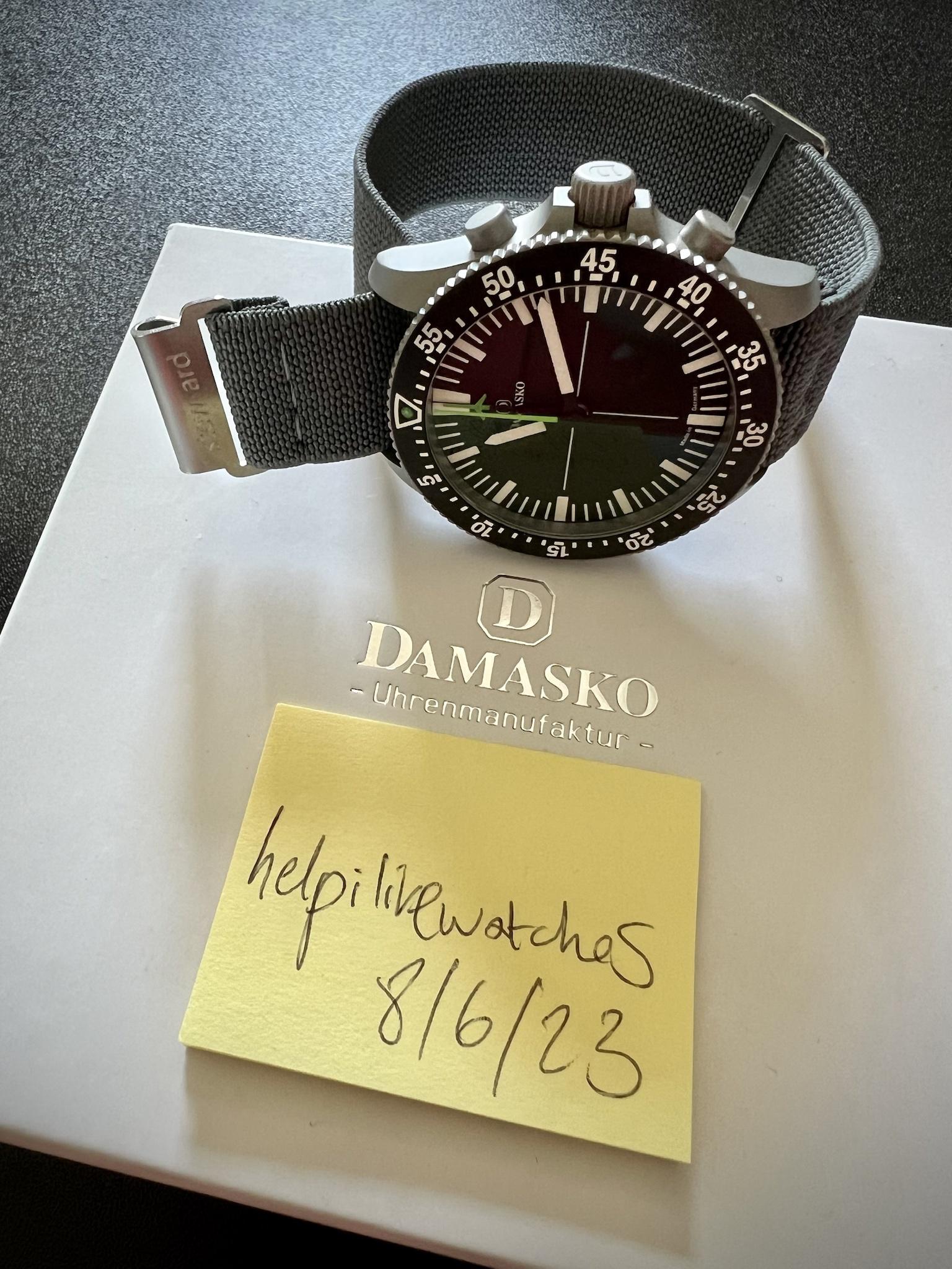 [WTS] LNIB Damasko DC80 Center Minutes Chrono (Full Kit) | WatchCharts