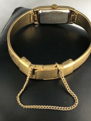 Mint! VINTAGE Seiko Ladies Watch 1320-5990, Solid Gold Plated