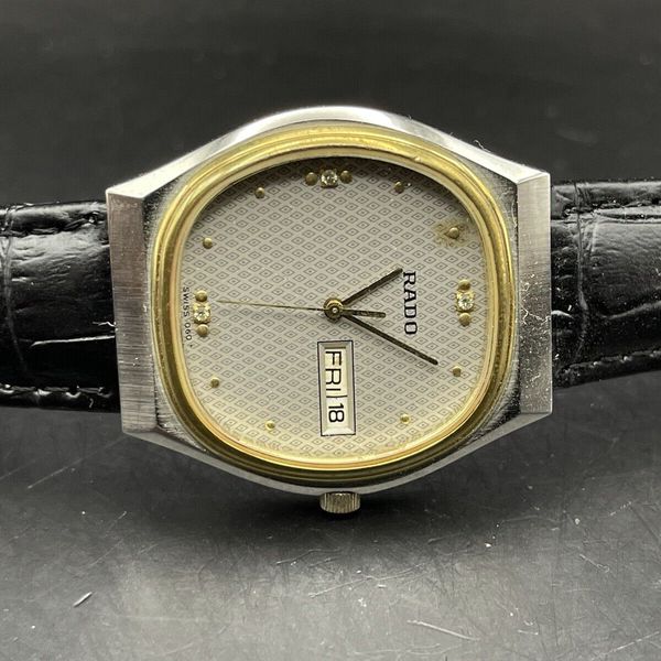 Vintage Watch Rado Quartz Dress Watch, 34mm Mens Watch, Gift, Swiss ...