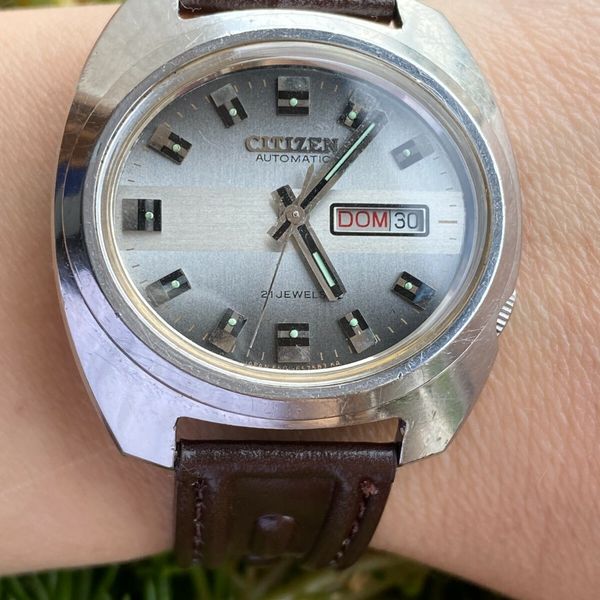 VINTAGE CITIZEN WATCH AUTOMATIC CAL.6501 DAY DATE 21 JEWELS MENS 38mm ...