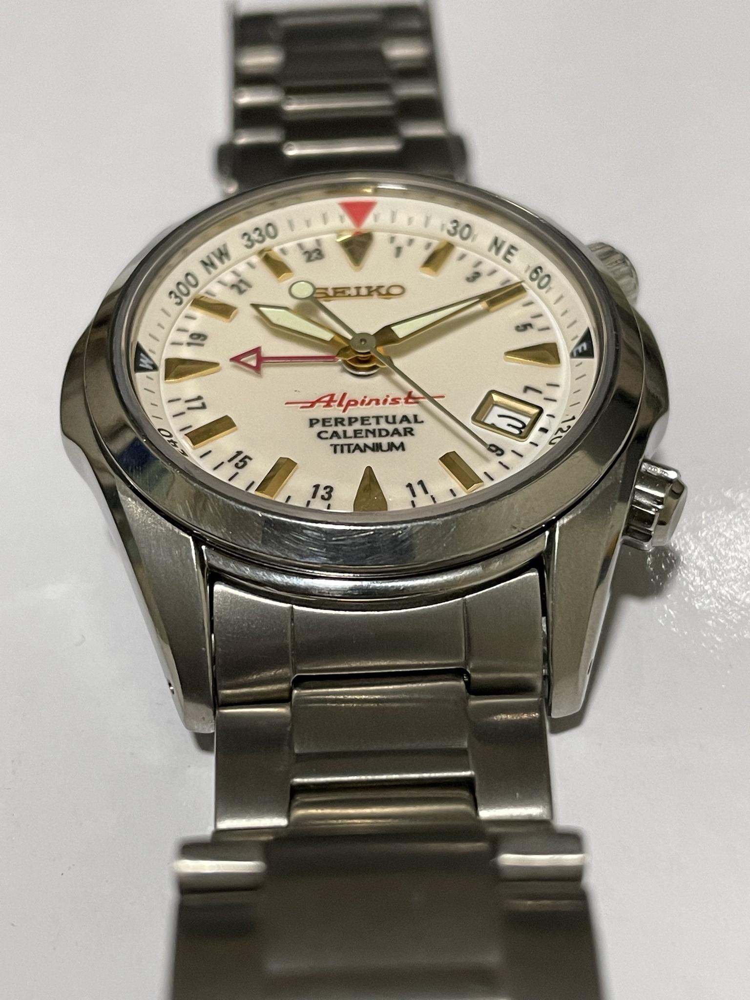 WTS] Seiko Titanium Alpinist SBCJ021 - Perpetual Calendar, HAQ, True GMT |  WatchCharts