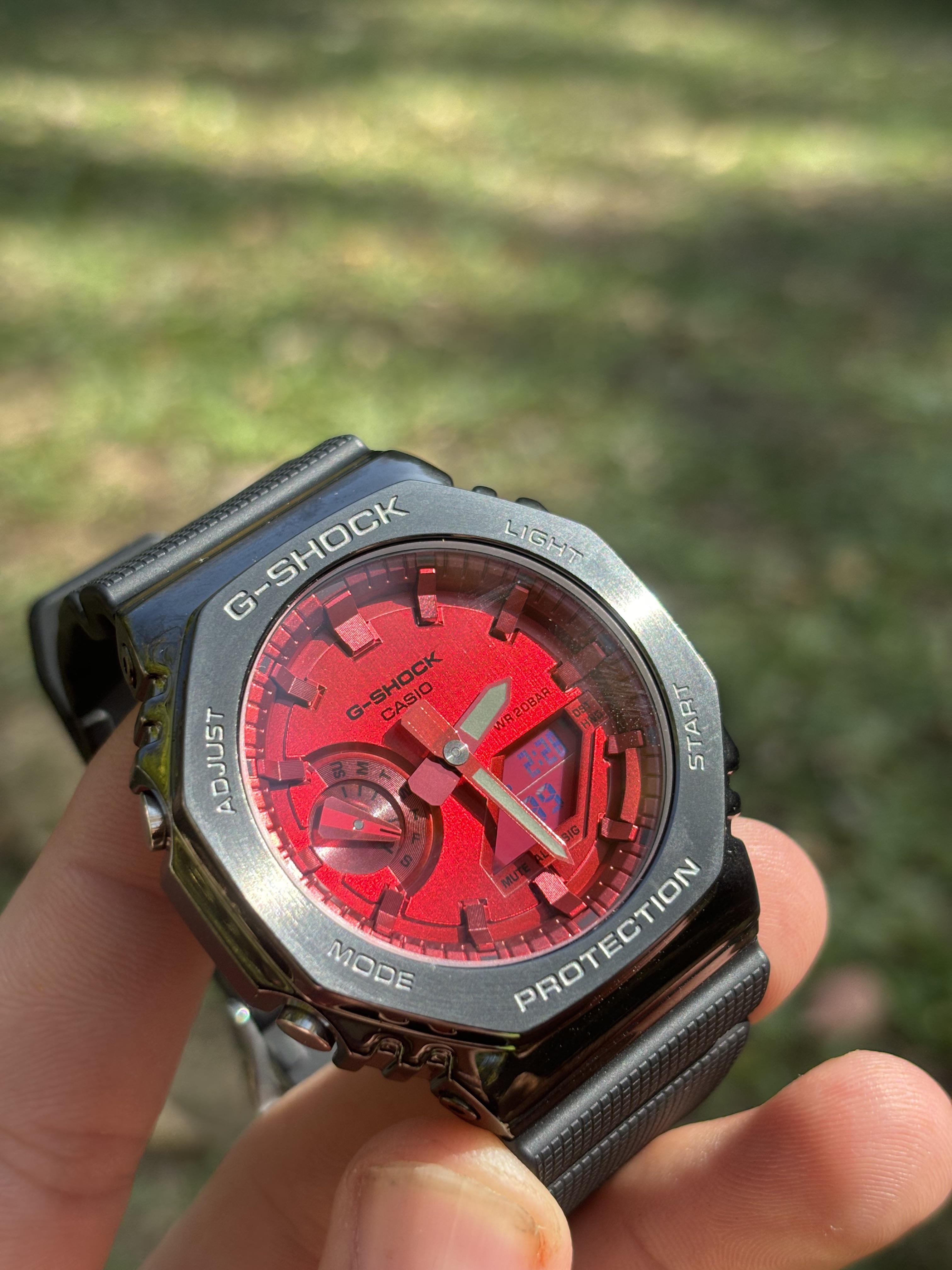 WTS] Casio G-SHOCK GM2100B-4A Men's CasiOak Red Dial - $125