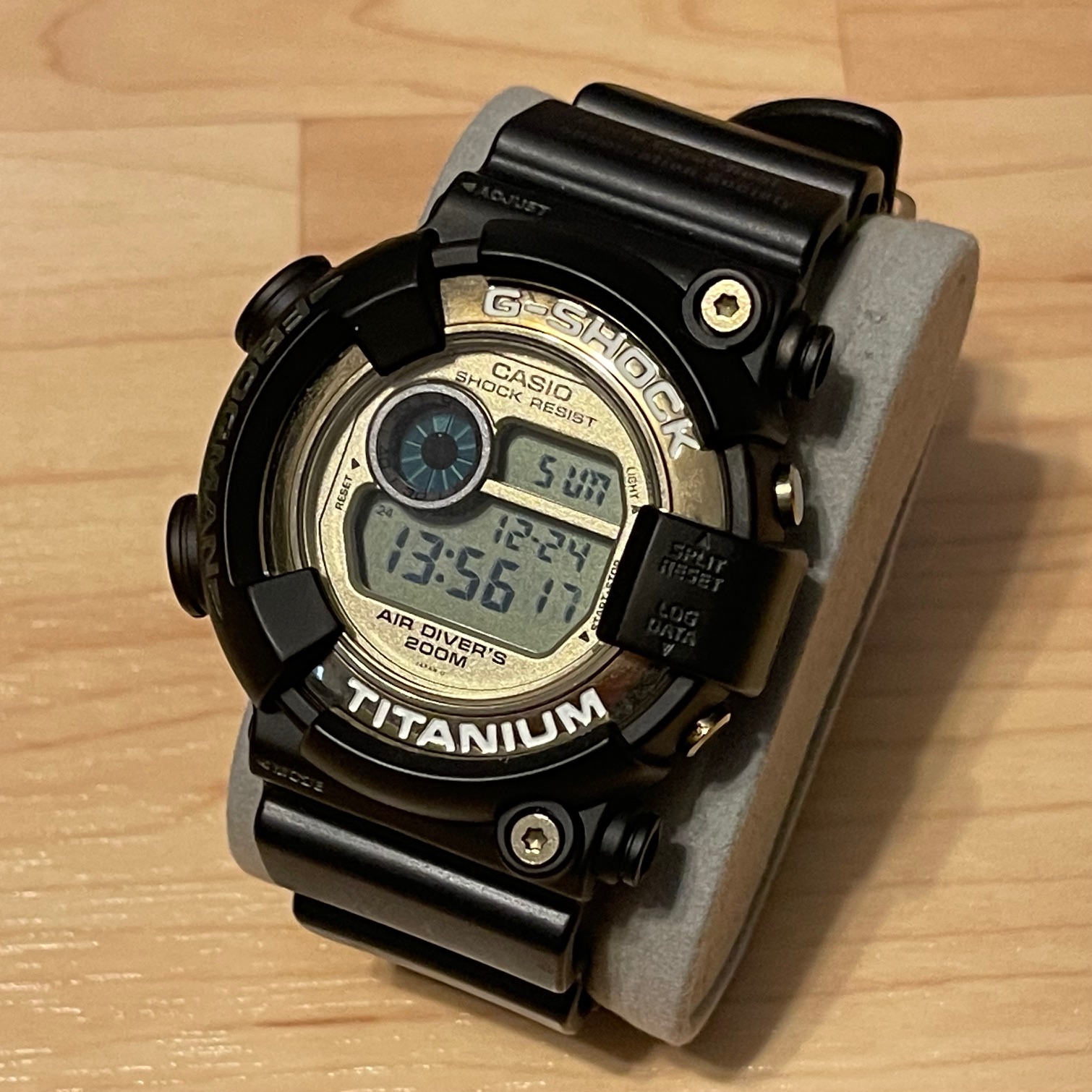 WTS] Casio G-Shock DW-8201WC-9T WCCS Frogman Black & Gold Skeleton Custom  Digital Diving Watch DW-8200 Series | WatchCharts Marketplace