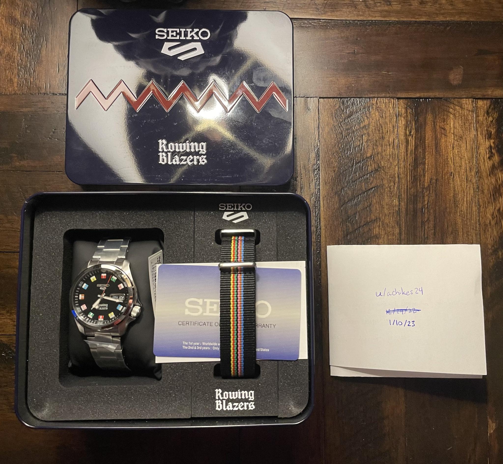 WTS] SEIKO x Rowing Blazers SRPJ63 | WatchCharts