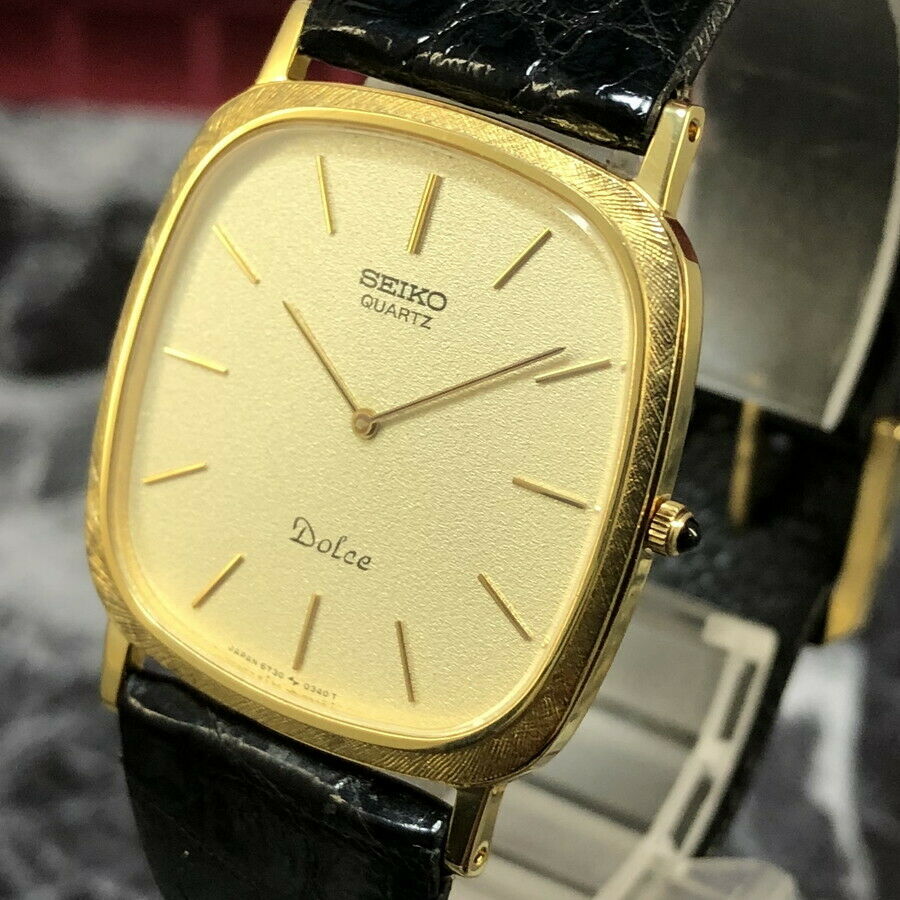 SEIKO DOLCE 6730-5170 Original Alligator Leather Band Men's Quarts