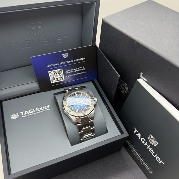 2023 Tag Heuer Aquaracer Blue Vignette Steel 40mm Automatic Watch ...
