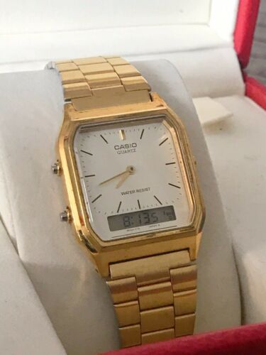 casio aq 230 rose gold