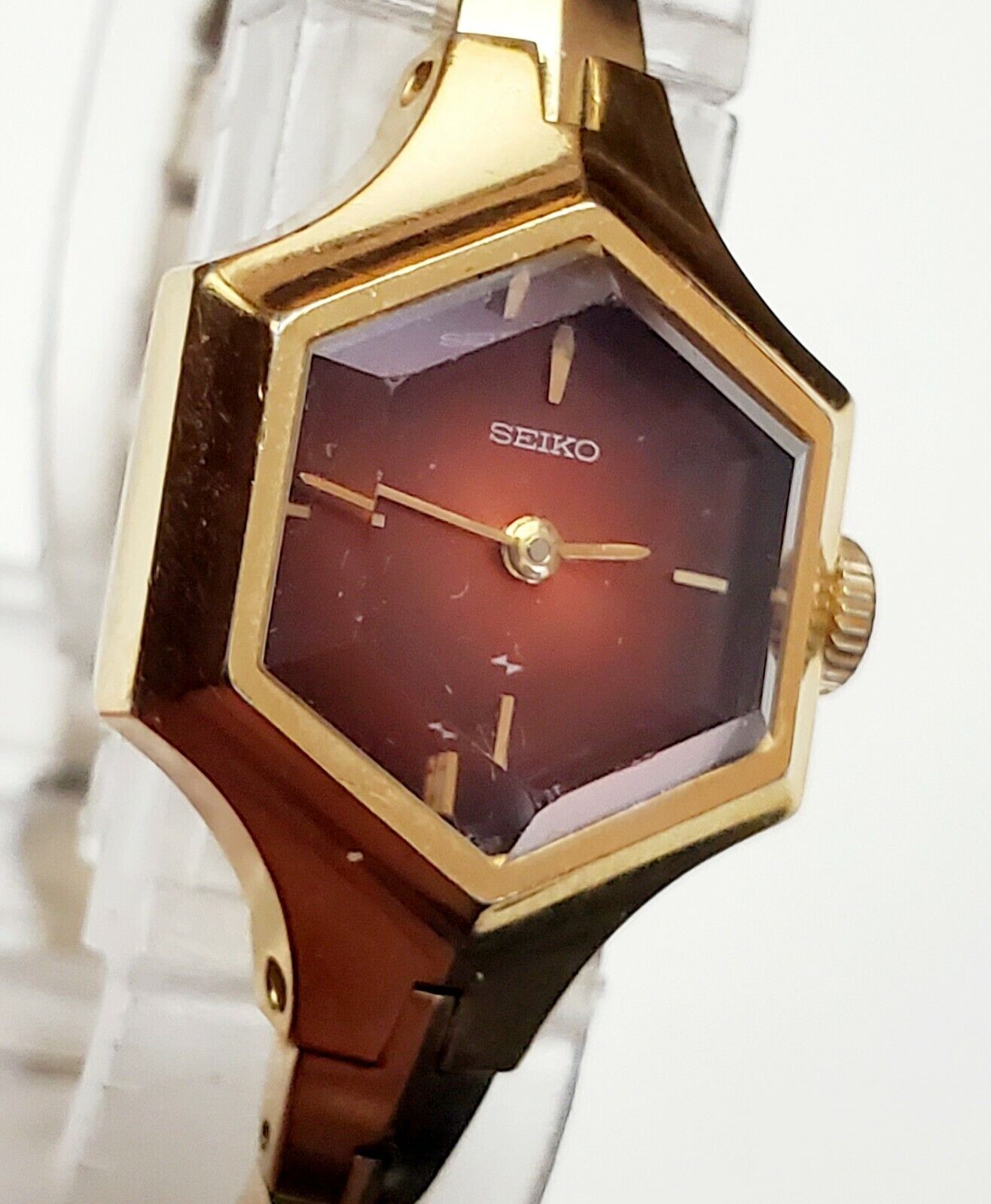 UNIQUE Women's JAPAN Vintage 1970 Gold Plated Watch SEIKO 11