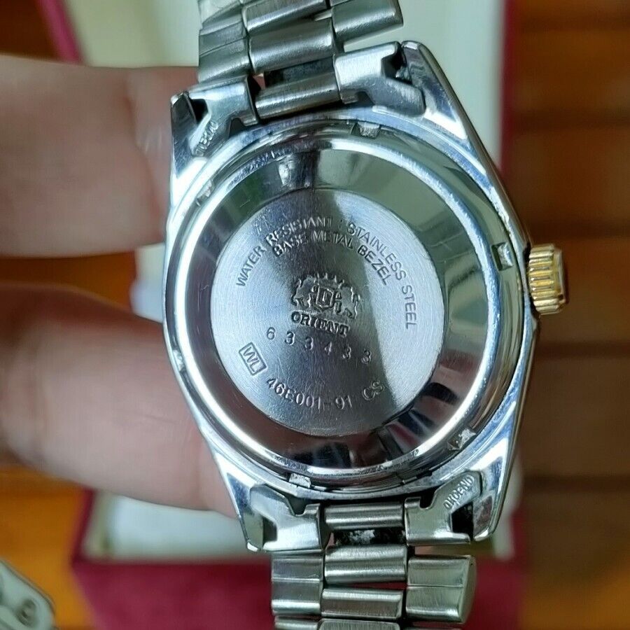 Rare Orient President 46E001-91 CS Daydate Gen 1 Black Dial